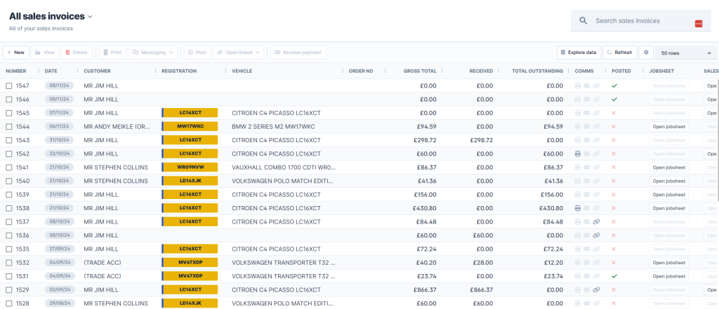 invoices 1